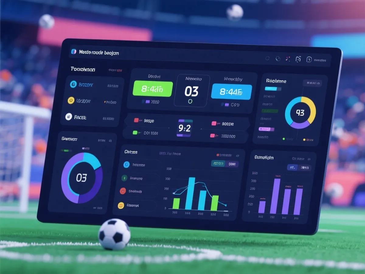 体育数据与互动体验示意图